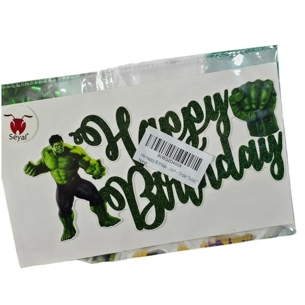 Marvel Hulk Birthday Party‎ Supplies Banner Balloons Table Cover Decorations